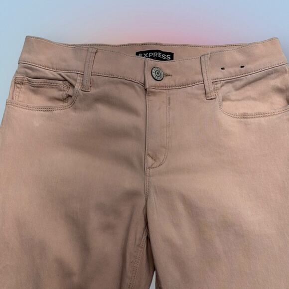 EXPRESS Women’s 4 Dusty Pink MID RISE ANKLE LEGGING Jeans - Picture 1 of 4